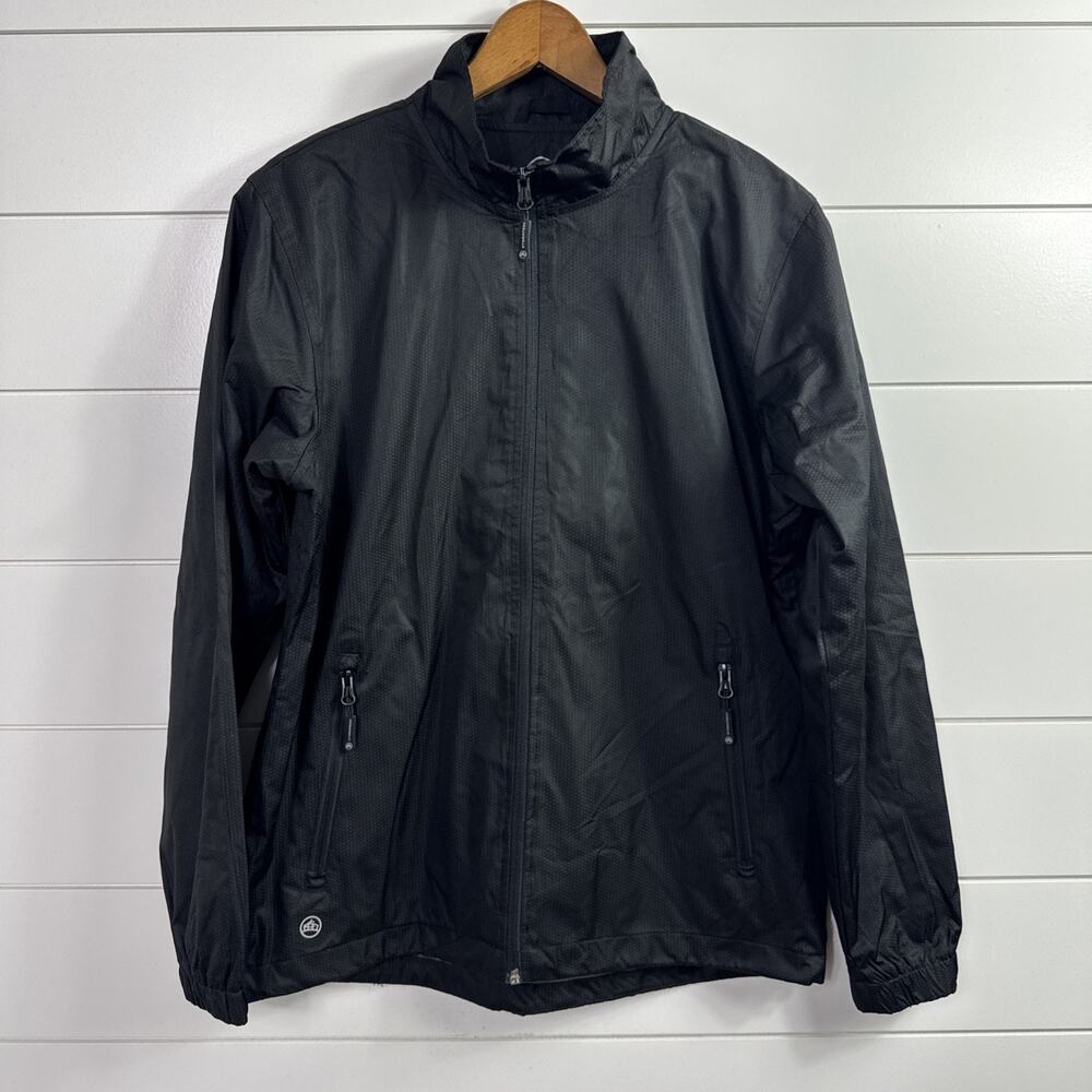 Stormtech Performance Axis Shell Jacket Full Zip Up Black sz M